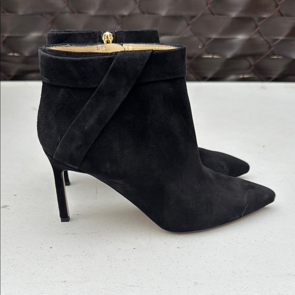 Banana Republic Black Heeled Boots with Pointed Toe